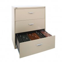 Brownbuilt Lateral Filing Cabinet Three Drawer ...